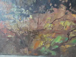 Jan Koning - olieverf op doek, koeien aan bosrand kopen? Bied vanaf 1!