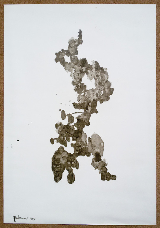 Theo Bennes - Abstracte voorstelling (1959), aquarel / gewassen inkt kopen? Bied vanaf 60!