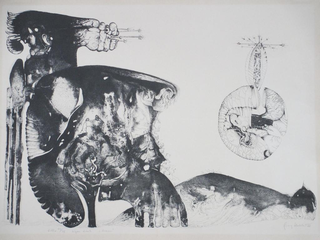 Georg Hadeler, Droom, Litho 1966 verkocht voor € 50!