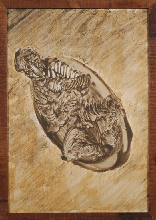 Hans van der Pennen: Klei en Acryl op papier, In bad - Ingelijst kopen? Bied vanaf 50!