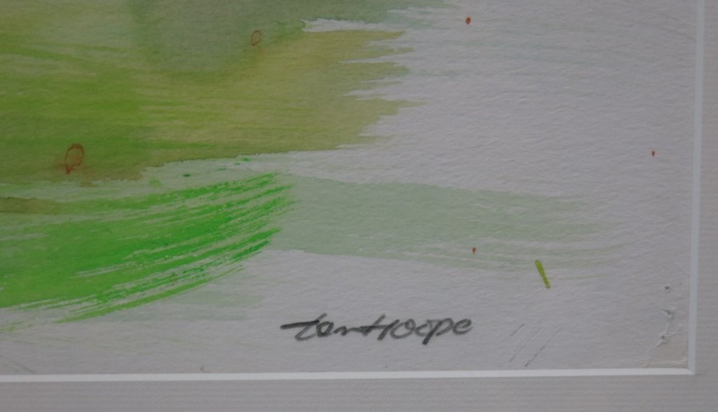 Bob ten Hoope: Aquarel, Liggend naakt -Ingelijst kopen? Bied vanaf 250!