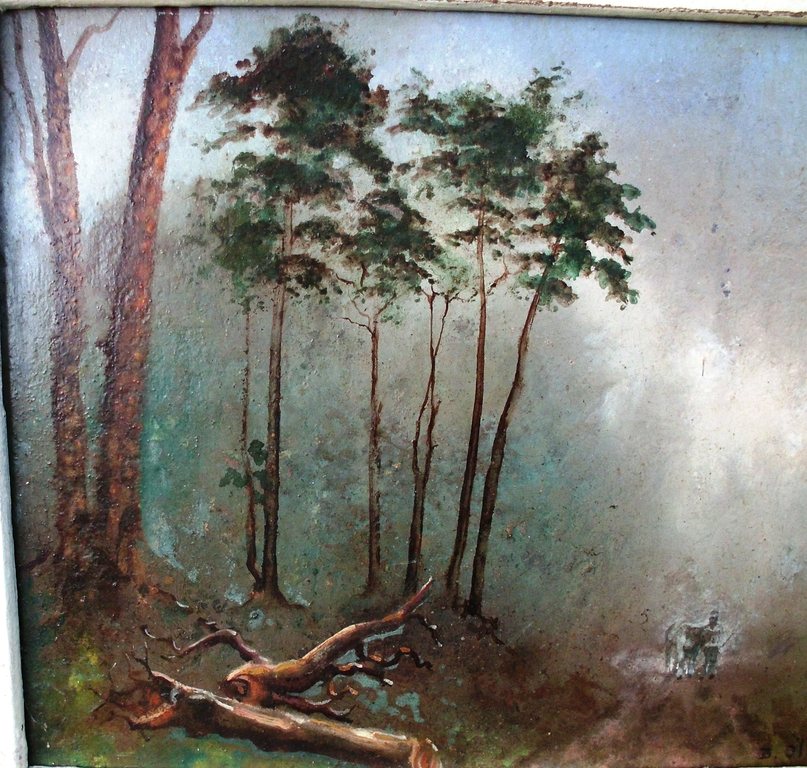 Olieverf op karton,gesigneerd B. Olislager. kopen? Bied vanaf 55!