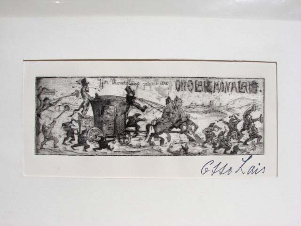 Otto Lais, ets, uitnodiging ? kopen? Bied vanaf 15!