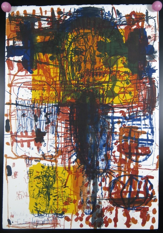 Rik van Iersel: Litho, Figuur verkocht voor € 50!