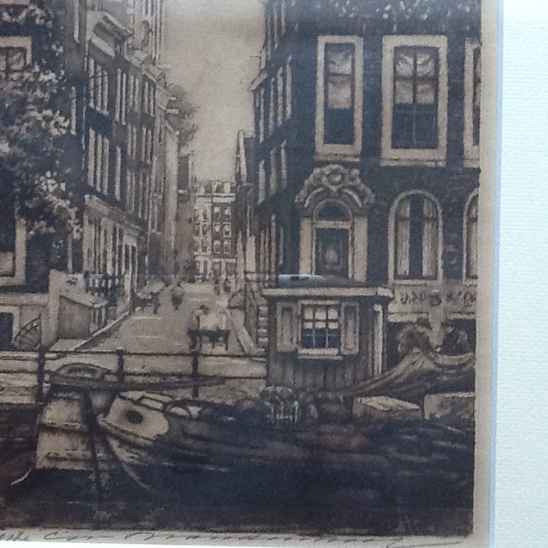 Corn. Brandenburg: Ets van Zuiderkerk Amsterdam verkocht voor € 40!