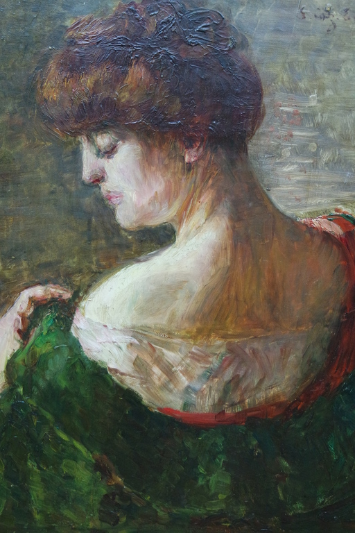 Saartje HÃ©lÃ¨ne CATZ-ENTHOVEN (1866-1955) - olieverf op paneel - portret  kopen? Bied vanaf 185!