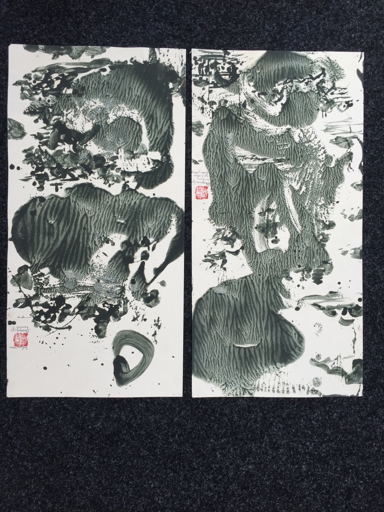 2 X THEO NIERMEIJER, Gemengde technieken/gouache op papier kopen? Bied vanaf 1!