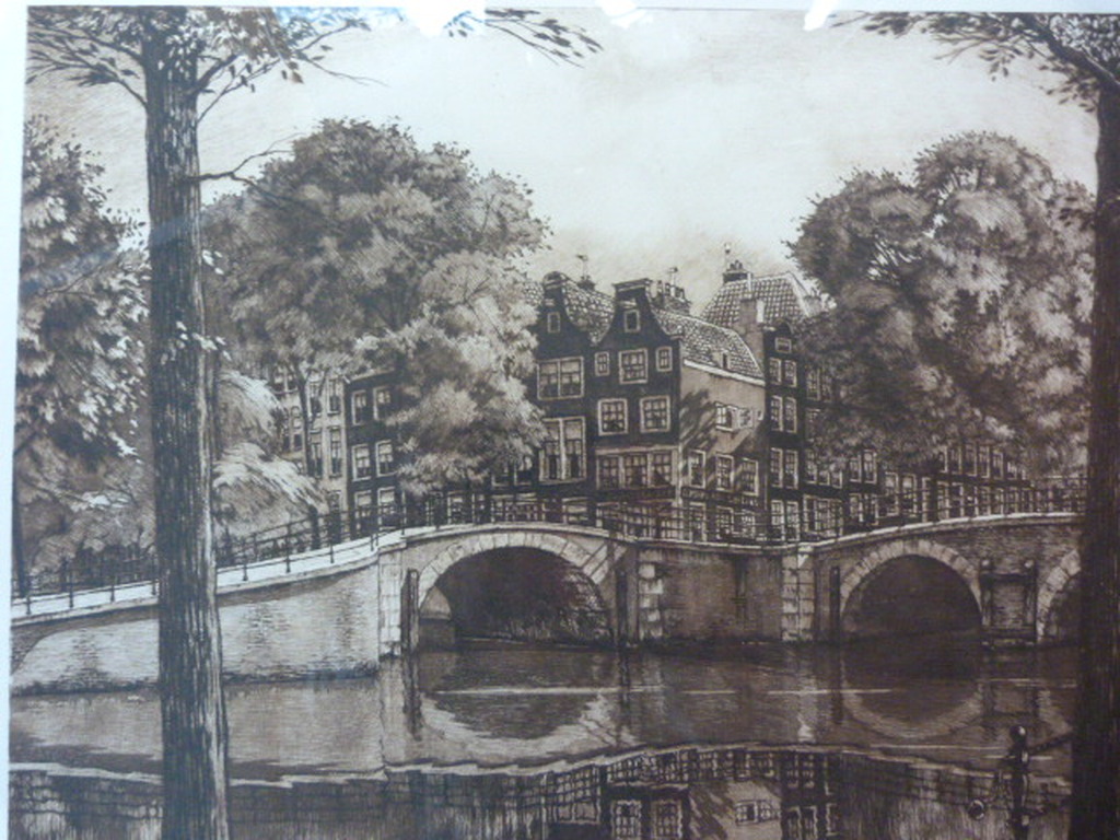 Corn. Brandenburg  ( 1884 – 1954 ) - Keizersgracht -Reguliersgracht te Amsterdam kopen? Bied vanaf 110!