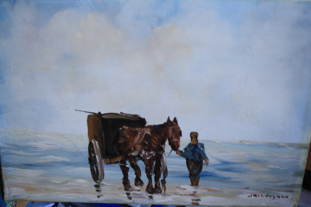 SCHELPEN VISSER - door JAN KELDERMAN verkocht voor € 35!