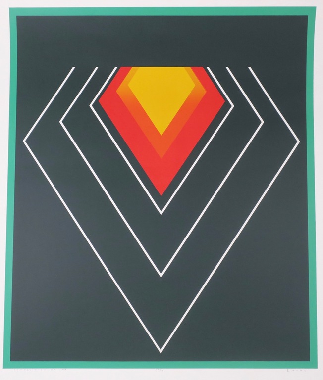 Onbekend gesigneerd: Zeefdruk, Composition no 98 kopen? Bied vanaf 1!