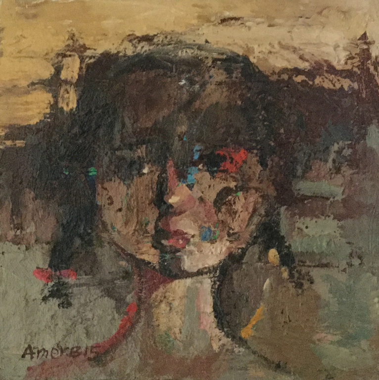 Amer Bader: Oorlogskind, Olieverf op canvas verkocht voor € 115!