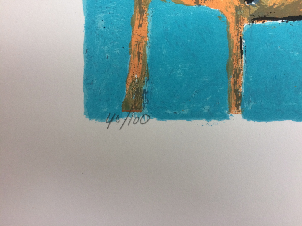 Peter Bastiaansen - Twee zwarte honden in gekleurd interieur kopen? Bied vanaf 30!