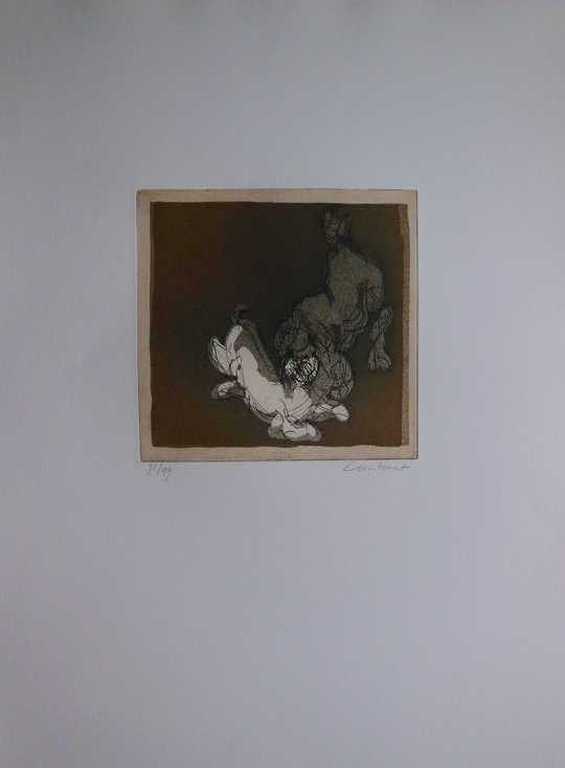 Constant : deux chiens (schitterende aquatint) verkocht voor € 200!
