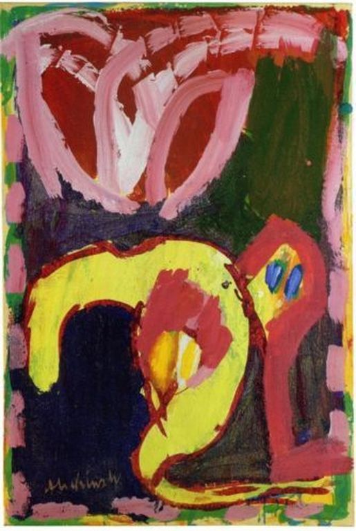 Pierre Alechinsky - diogene - 1977 - gesigneerd met coa en droogstempel - Cobra verkocht voor € 85!