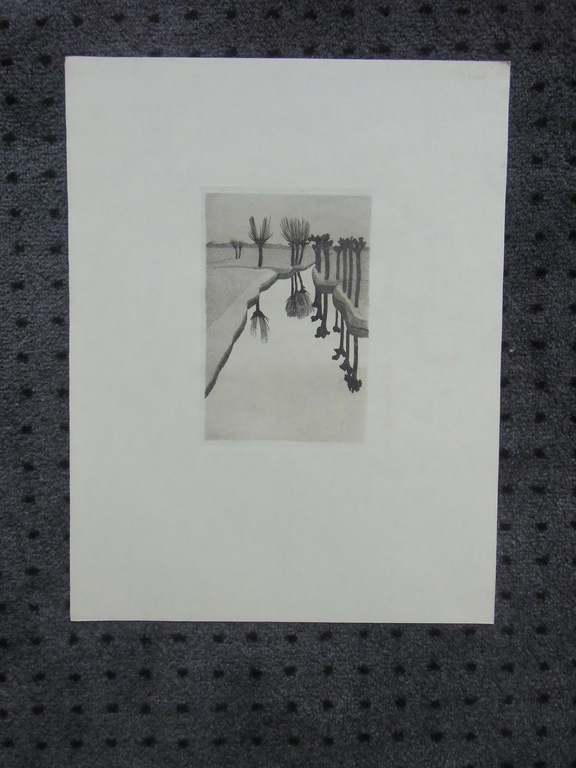 WILGEN BIJ EEN SLOOT / ETS-AQUATINT VAN AREND HENDRIKS kopen? Bied vanaf 1!