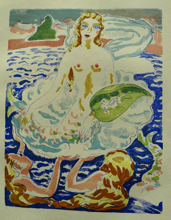 Kees van Dongen,Houtgravure :"Les Femmes Serpentines",1955. kopen? Bied vanaf 1!