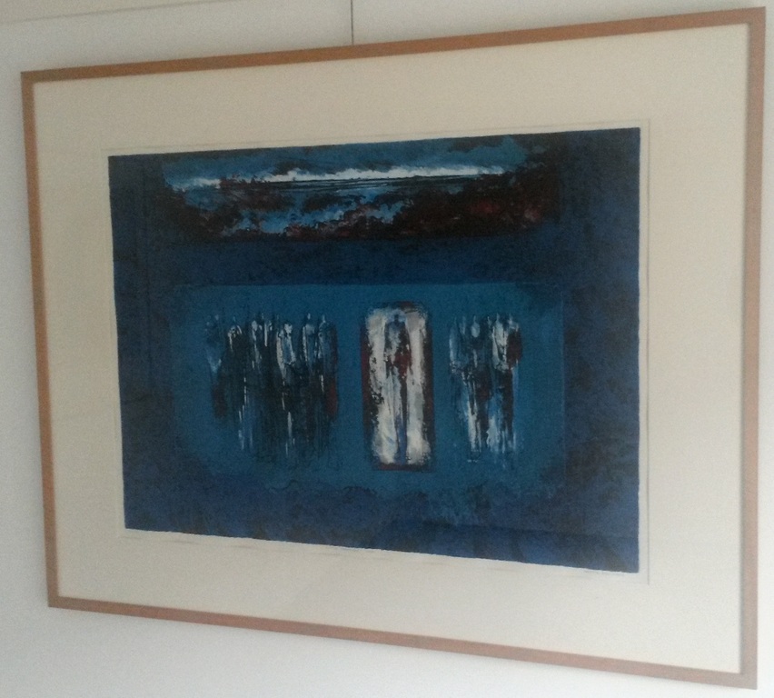 Mattie Schilders - Ochtend wandeling - zeefdruk kopen? Bied vanaf 50!