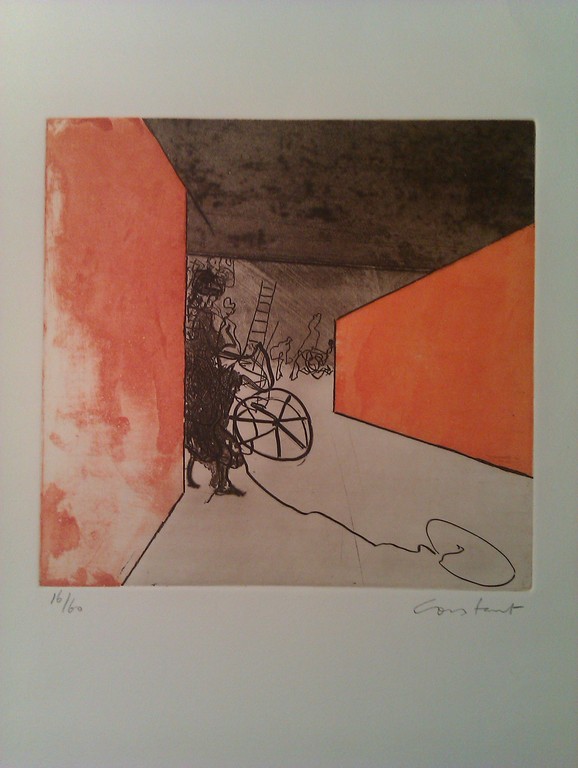 Constant - vierkleurenets Compositie - 1980 verkocht voor € 1600!