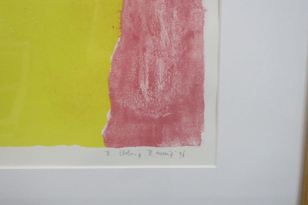 Koen Ebeling Koning: Zeefdruk, Man in bos - Ingelijst (Groot) kopen? Bied vanaf 35!