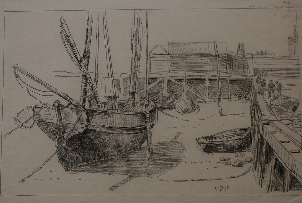 Willem Jans Dijk - tekening:  verkocht voor € 65!