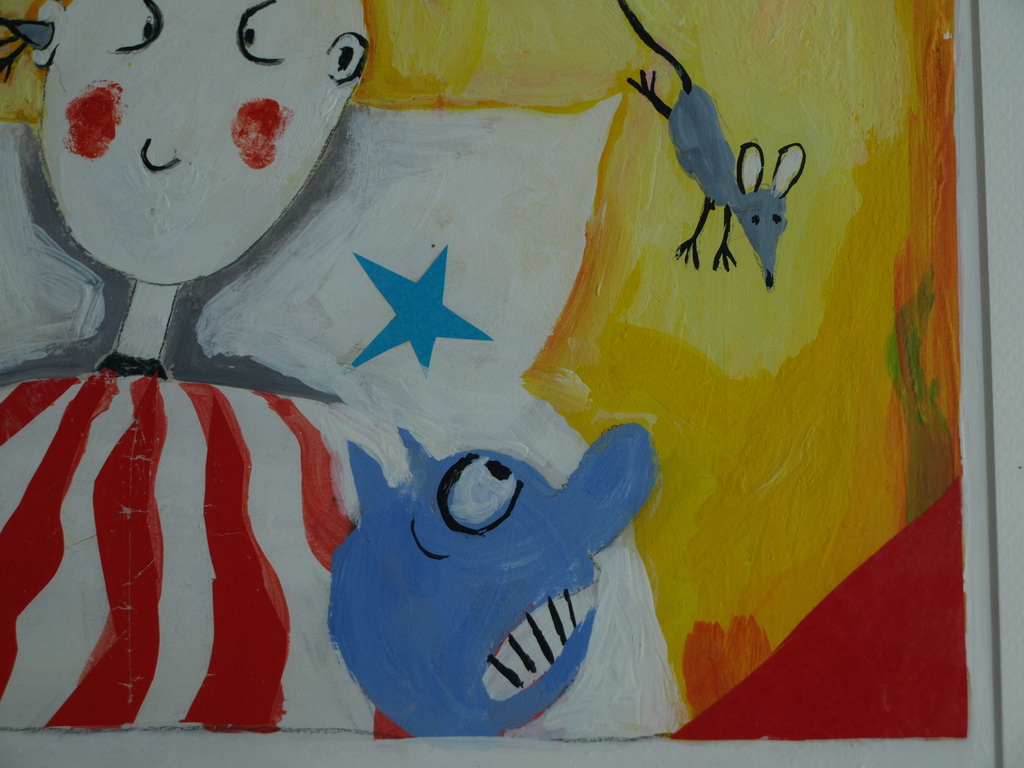 Daan Remmerts de Vries: Acryl en collage , Het leven is raar 12 –ingelijst -1997 kopen? Bied vanaf 75!