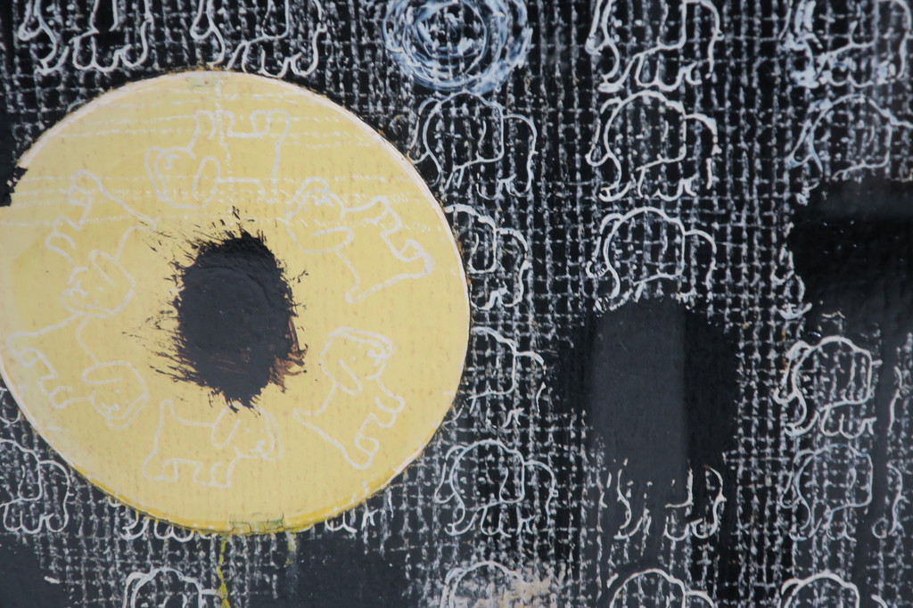 Ron Rooymans: Acryl, Vijver ligt in het midden van het meer -Ingelijst kopen? Bied vanaf 70!