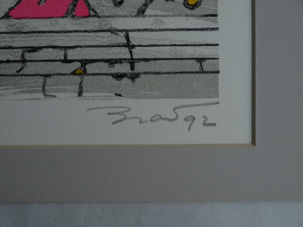 Onbekend : Litho, Zonder titel – 1992 – oplage 60 ex. kopen? Bied vanaf 10!