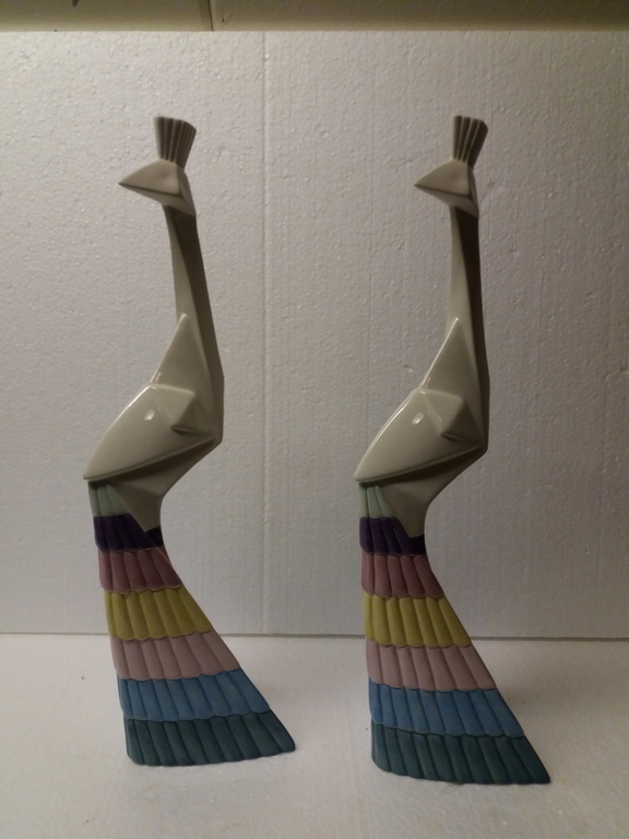 2 x keramische pauw  kopen? Bied vanaf 1!