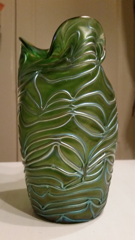 Loetz vaas Creta Formosa van glas, kleur groen  kopen? Bied vanaf 2900!