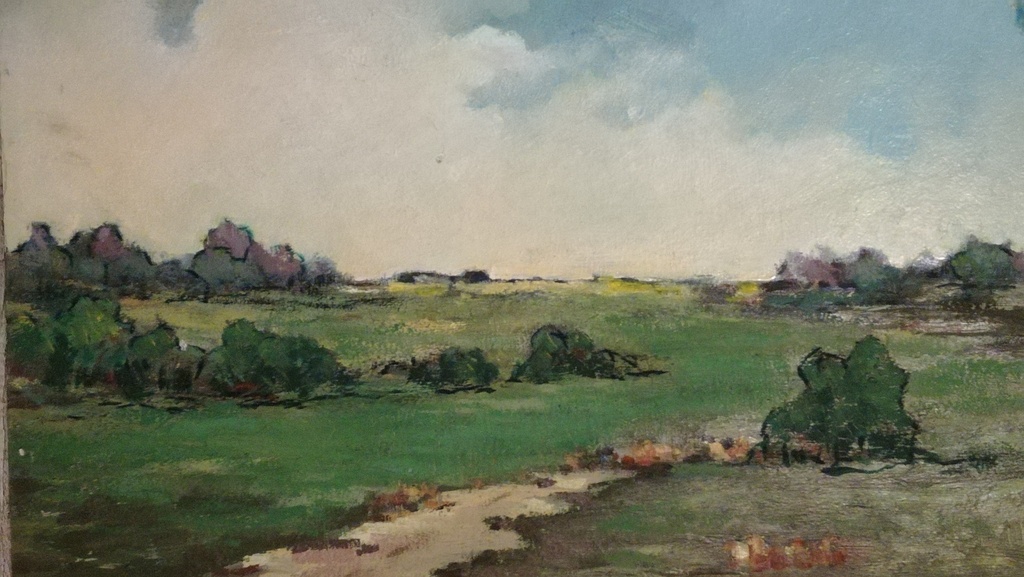 Onbekend kunstenaar, Olieverf op paneel, Landschap kopen? Bied vanaf 1!