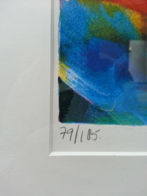 Ad Verstijnen, Zeefdruk op papier in zwarte lijst kopen? Bied vanaf 50!