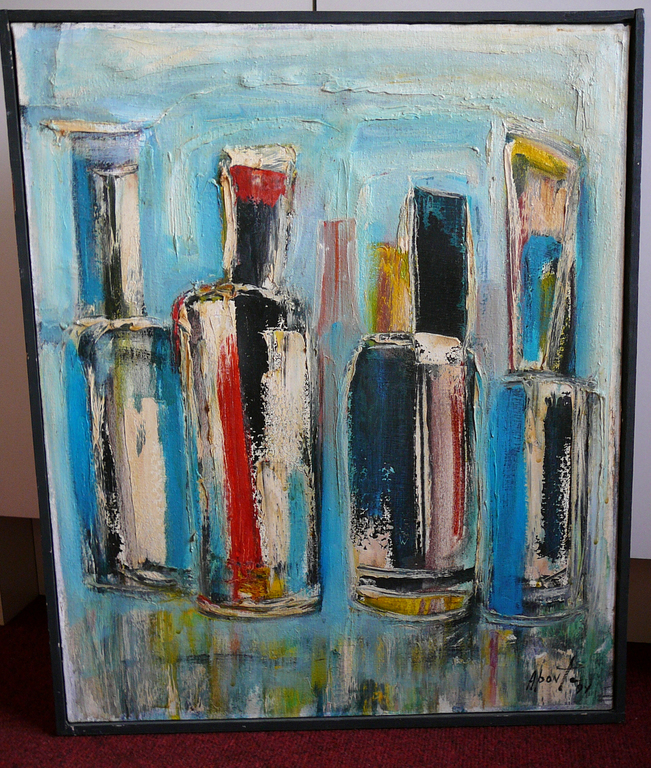 Aponte: Stilleven 'Odeurs Agreables' -olieverf 1994, gesigneerd- kopen? Bied vanaf 50!