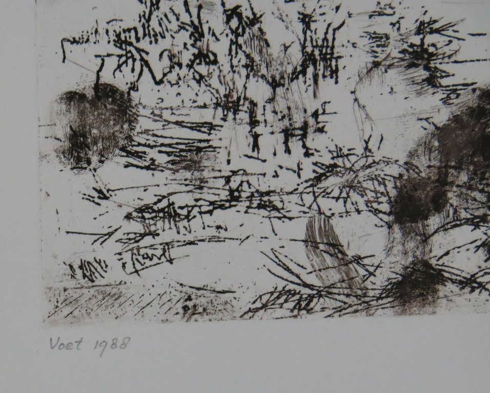 Wilfred Voet: Ets, Landschap kopen? Bied vanaf 1!