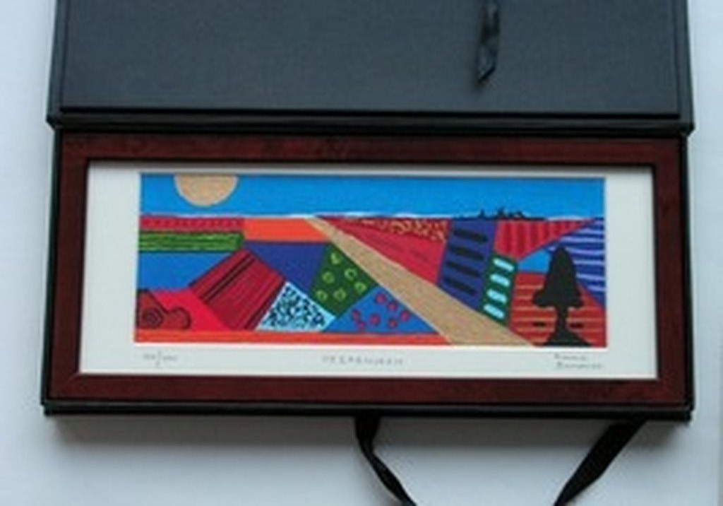 Ronald Boonacker - zeefdruk - 'Heerenveen'  Handgesigneerd verkocht voor € 80!