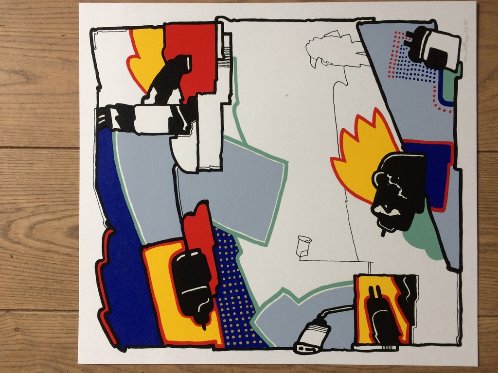 Huibert van Dorp, zeefdruk in nieuw staat 26/99 kopen? Bied vanaf 1!