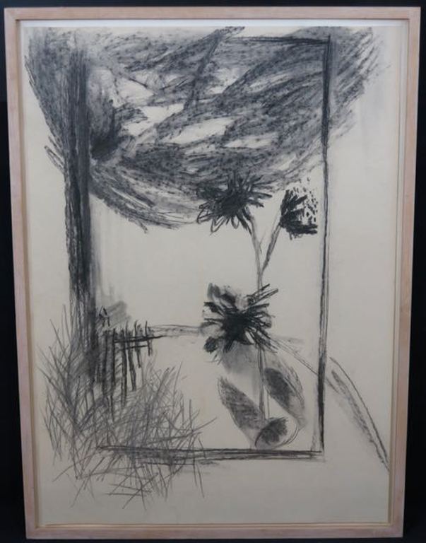 Gerda ten Thije: Houtskool, Binnen-Buiten -Ingelijst kopen? Bied vanaf 50!