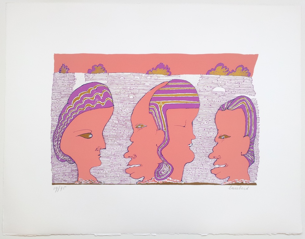 Lucebert: zeefdruk S/N uit Buhnescreens 1971 kopen? Bied vanaf 195!