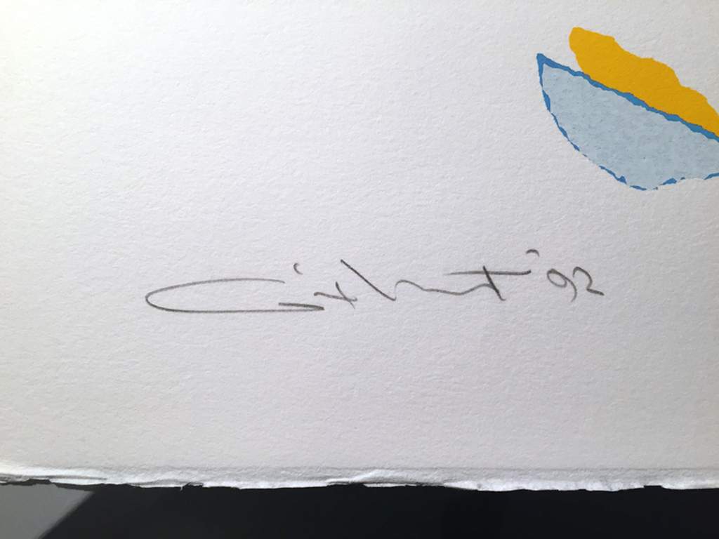 Gerard 't Hart - Gescheurd papier - Gesigneerde zeefdruk - A/P - 1992 kopen? Bied vanaf 35!