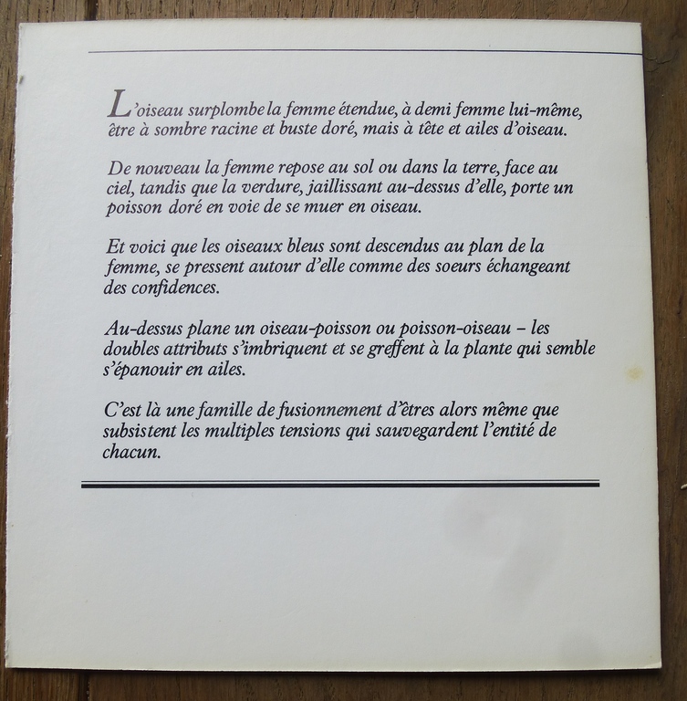 Corneille, litho: Femme et oiseaux, 1980, handgesigneerd kopen? Bied vanaf 1!