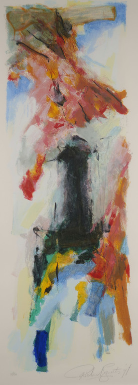 Richard Smeets: Zeefdruk, Zonder titel VII - Ingelijst (Groot) kopen? Bied vanaf 40!