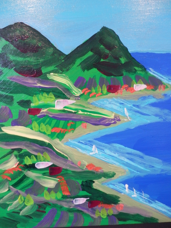 AD van HASSEL  Schilderij op MDF LANDSCAPE  MEDITERRANEE  uit 2015 kopen? Bied vanaf 1!