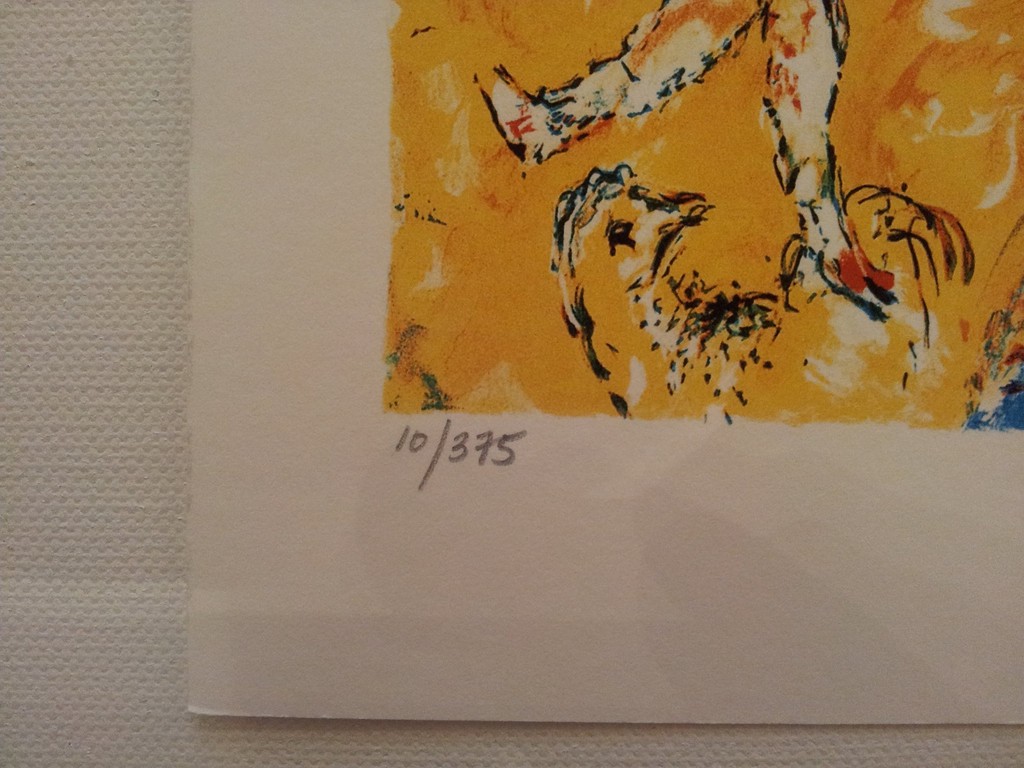 MARC CHAGALL - Kleuren Lithografie - CIRCUS HORSE RIDER '' - Gesigneerd in de Druk - Gelimiteerde OPLAGE 10 / 375  kopen? Bied vanaf 125!