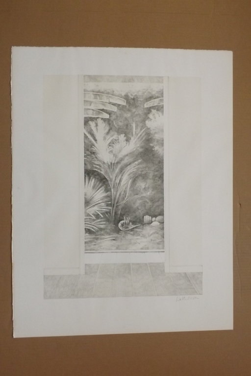 Walter Nobbe - Lithografie - 'De Tuin' + boekwerk- 1987 kopen? Bied vanaf 40!