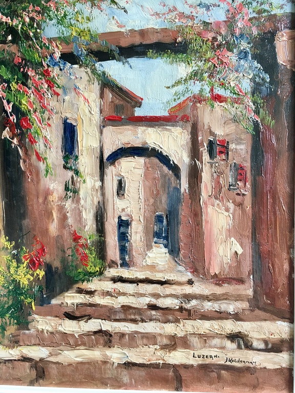 Jan Kelderman - Jan Keldreman (1914 - 1990) - Luzern - olieverf op doek - in nette lijst kopen? Bied vanaf 35!