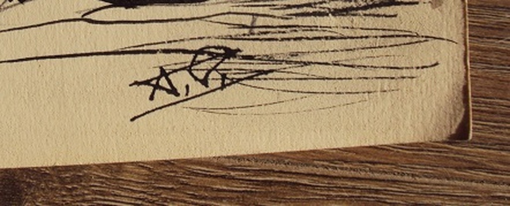 Andrey-Prevost Fernand (1890-1961), pentekening, clown met pijp kopen? Bied vanaf 15!