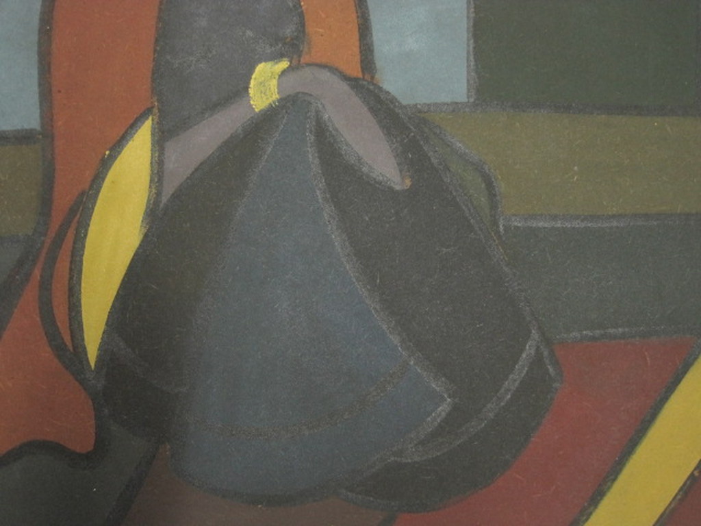 Fraai Art-Deco olieverf "zittende vrouw" gesigneerd omstreeks 1930 kopen? Bied vanaf 1!