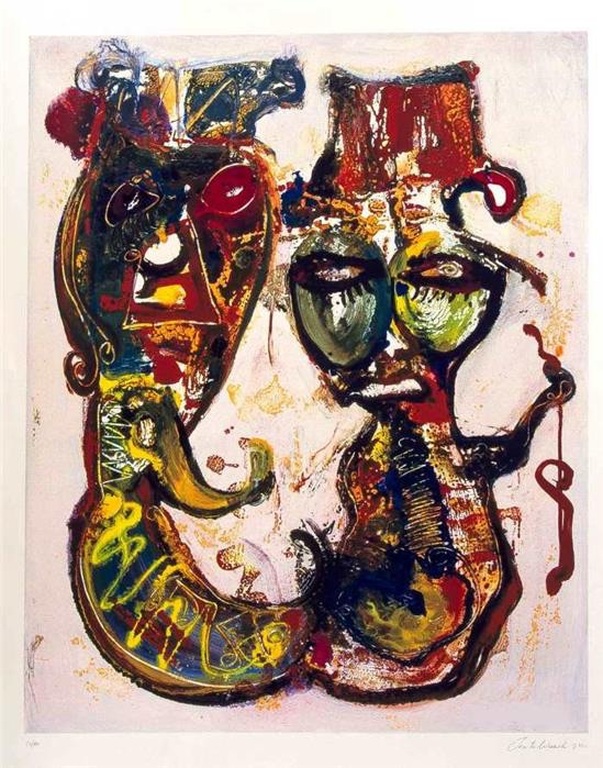 te Wierik, litho op papier, 26/160 Fantasievoorstelling incl. passepartout 90X70 kopen? Bied vanaf 195!