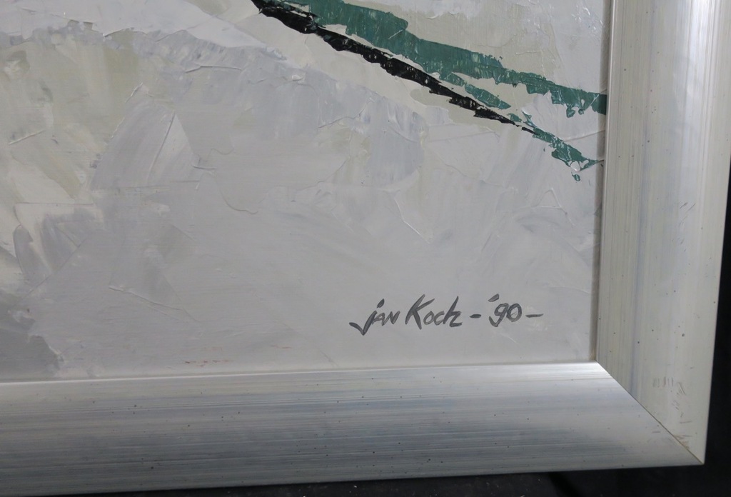 Jan Koch: Acryl op paneel, Beving - Ingelijst (Groot) kopen? Bied vanaf 50!