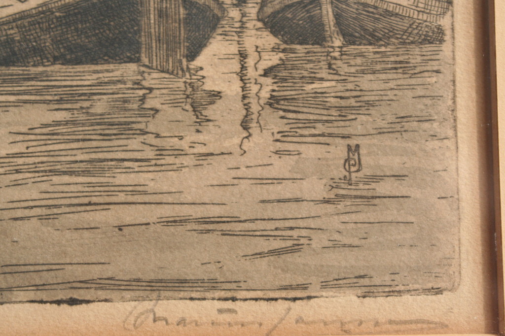 Marius Janssen - ets Dordrecht - gesigneerd kopen? Bied vanaf 1!