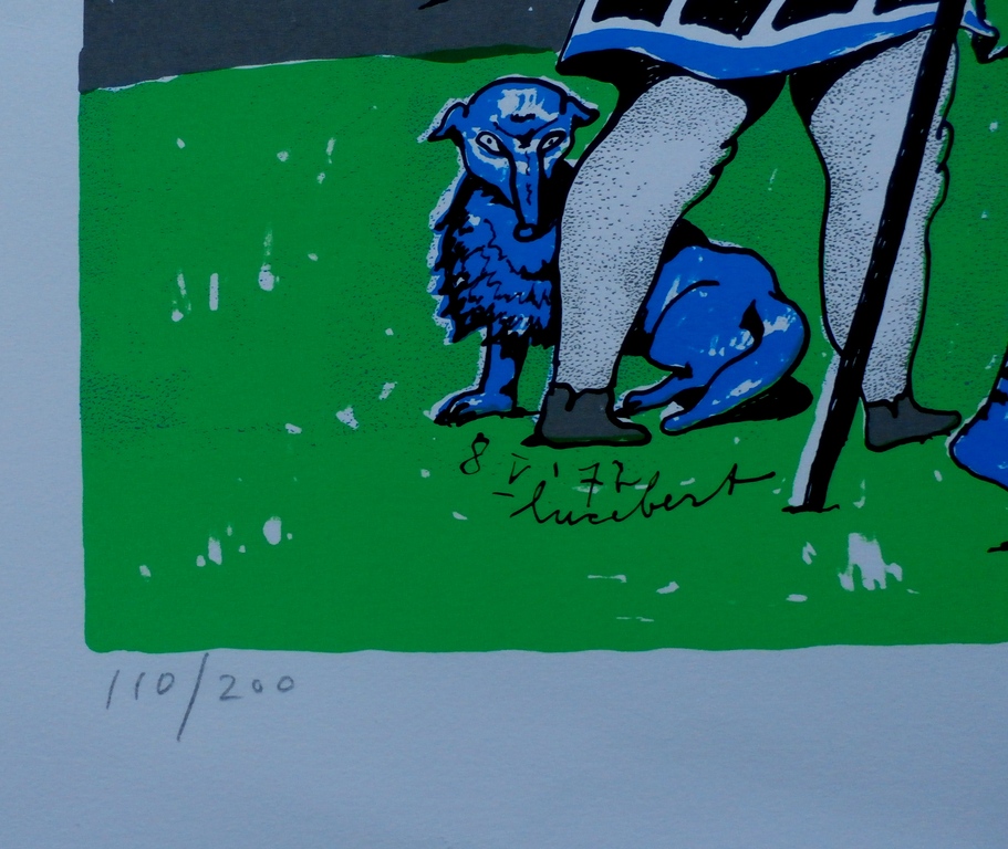 Lucebert - litho: En hij opende hem de ogen kopen? Bied vanaf 125!